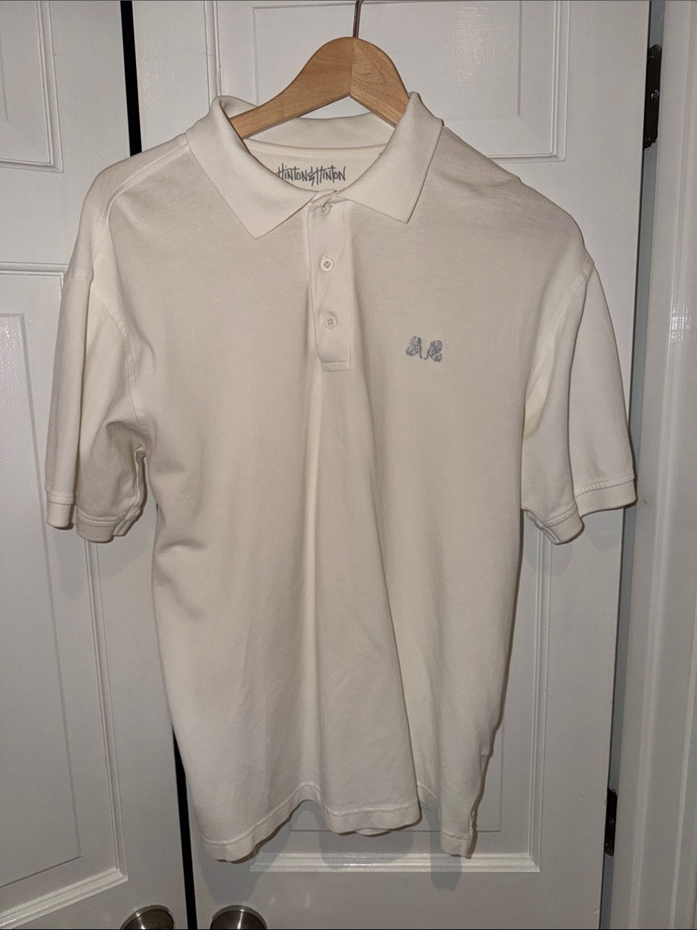 White Cotton Polo Shirt with Subtle Logo